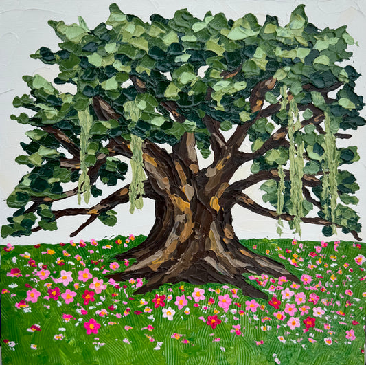 City Park Blooms (12x12 - Framed)