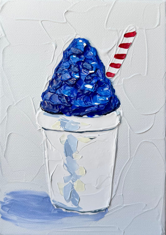 Blue Snoball (5x7)