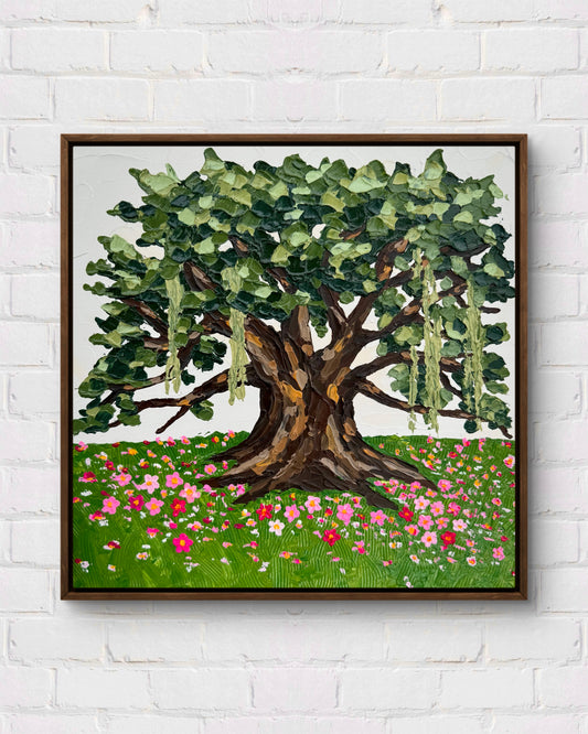 City Park Blooms (12x12 - Framed)